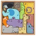 Trefl: Holz-Zoo-Baukasten-Set