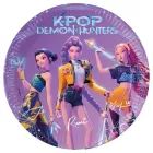K-Pop Demon Hunters: Хартиени чинии - 23 см, комплект 8 броя