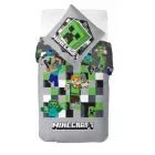 Capa de edredão com tema do Minecraft - 140 x 200 cm + 70 x 90 cm