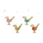 Fluier de pasăre din lemn - 7 cm, diverse modele