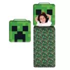 Minecraft: Śpiwór Creeper w poduszce - 60 x 130 cm