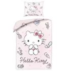 Conjunto de lençóis Hello Kitty - 140 x 200 cm, fronha 70 x 90 cm