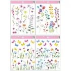 Tavaszi rét mintás ablakmatrica - 30 x 42 cm