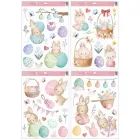 Lieldienu zaķa logu uzlīme - 35 x 50 cm