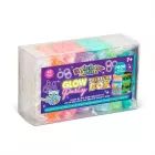 Rainbow Loom: tamsoje švytinčių apyrankių gamybos rinkinys