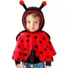 Katicabogár, plüss kapucnis poncsó jelmez - 110 cm CSOMAGOLÁSSÉRÜLT