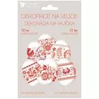 Funda termorretráctil decorativa para huevos de Pascua - rojo decorado