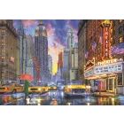 Kolekcia Vysokej Kvality: Dáždivý Manhattan puzzle - 2000 dielikov