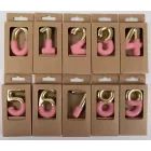 Számos születésnapi gyertya - arany-pink, 10 cm - 8