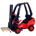 BIG: carrello elevatore a pedali Linde con funzione di sollevamento e pala