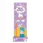 Unicorn bubbelmaker met bord – 450 ml