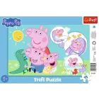 Trefl: puzzle Peppa Purcelușa - 15 piese