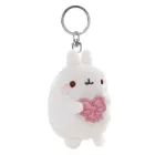 Nici : porte-clés peluche Molang, le lapin au nœud – 8 cm