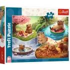 Trefl: Puzzle Čtyři roční období s kapybarami – 300 dílků