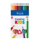 ICO Creative Kids: Χοντρό χρωματιστό μολύβι - σετ 12 τεμαχίων