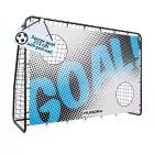 Hudora Motiv Goal metalni nogometni gol s mrežom za gađanje, 213 cm - crni