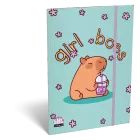 Lollipop Capybara: Гумена папка - A5