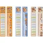 Flexibles Lineal mit Kapybara-Muster – 15 cm, verschiedene Ausführungen