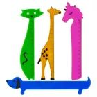 Riglă în formă de animal - 15 cm, diverse modele