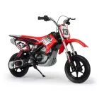 Raudonas elektrinis Injusa 24V krosinis motociklas