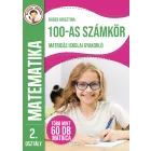 Quaderno di esercizi scolastici con adesivi fino al numero 100