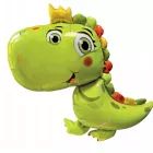 Zeleni dinosaurus folija balon - 70 x 78 cm