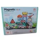 Elementi magnetici da costruzione - ospedale, set da 34 pezzi