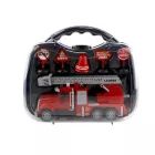 Camion de pompiers jouet avec panneaux de signalisation - 22 cm