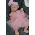 Reborn Babypuppe Mädchen mit rosa Tüllrock – 43 cm