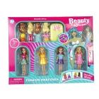 Anziehpuppe-Set mit Kleidung – 4-teilig