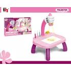 Mesa de dibujo con proyector - rosa