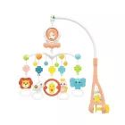Musikalisches Baby-Mobile mit kleinen Tieren – rosa