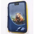 Tweepigs etui met capybara‑motief – dubbel dek, leeg