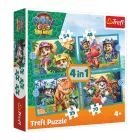 Trefl: Verhalen van Dino-eiland puzzel - 4-in-1