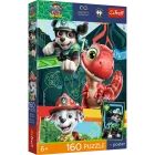 Trefl: Tlapková patrola - Dino dobrodružství Premium Plus Kids puzzle - 160 dílků