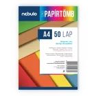 Farebný blok papiera – 50 listov v 10 farbách