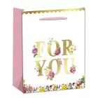 Pungă cadou cu inscripția „For You” - 26 x 32 cm