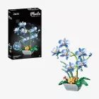 Blauwe orchidee bouwsteen
