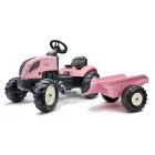 Country Star traktor pótkocsival - rózsaszín CSOMAGOLÁSSÉRÜLT