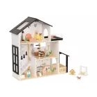 Tooky Toy: Koka leļļu māja ar terasi
