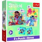 Trefl: Lilo&Stitch puzzle és memória játék CSOMAGOLÁSSÉRÜLT