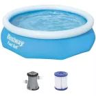 Bestway: Fast Set puhafalú medence vízforgatóval - 305x76 cm-ÉRTÉKCSÖKKENT
