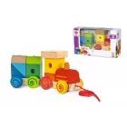 Eichorn: Húzható, összeépíthető favonat hanggal - 11 db-os