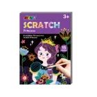 Avenir: Livro de mini quadros de raspadinha de princesas