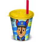 Paw Patrol: Joy plastiktops - 285 ml, kõrrega, sinine