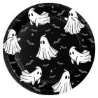 Boo! Szellem mintás papírtányér - 18 cm, 6 db-os