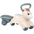 Little Smoby: Póni bébijárgány utánfutóval és ülés alatti játéktárolóval - bézs-zöld-CSOMAGOLÁSSÉRÜLT