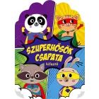 Livro de colorir da equipa de super-heróis - em húngaro