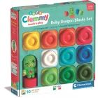 Baby Clemmy: pehmed ehitusklotsid lohefiguuriga – 10-osaline komplekt