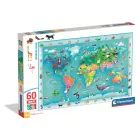 Clementoni: Άγρια ζώα του κόσμου, μεγάλο παζλ 60 τεμαχίων